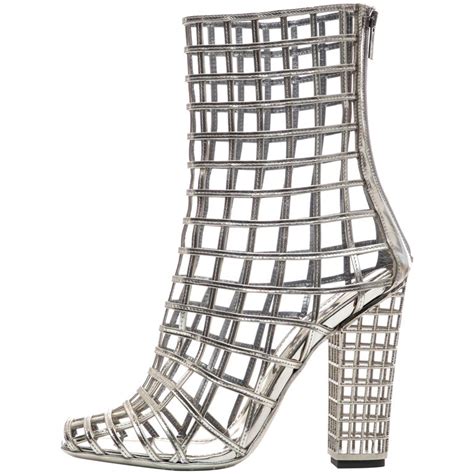 yves saint laurent silver boots|saint laurent embellished boots.